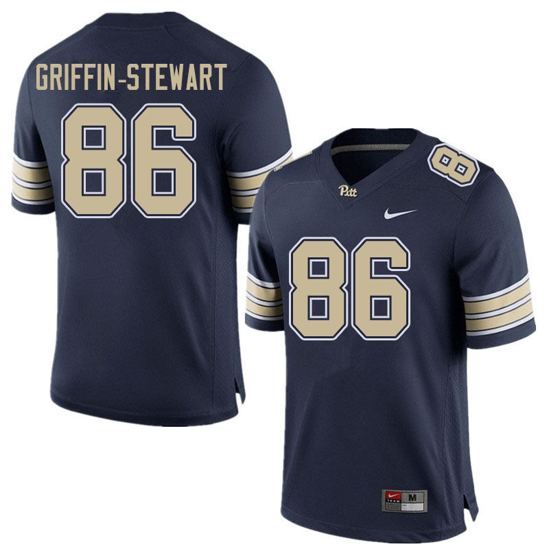 Men #86 Nakia Griffin-Stewart Pitt Panthers College Football Jerseys Sale-Home Navy